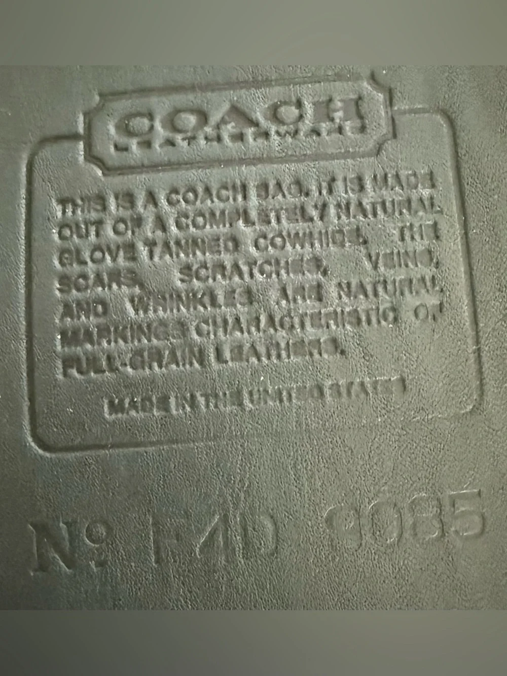 Coach timeless vintage
